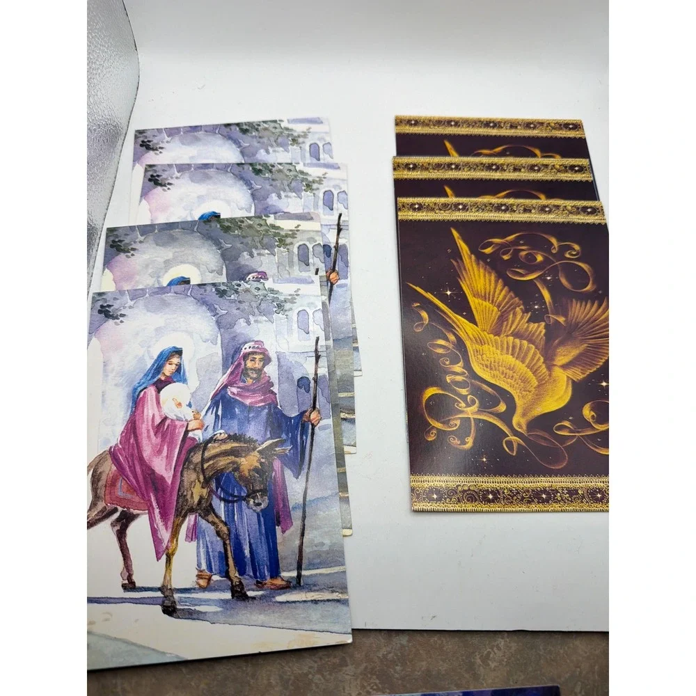 Holiday Time Religious Christmas Cards Nativity Shepherds Angels 19 Count Box